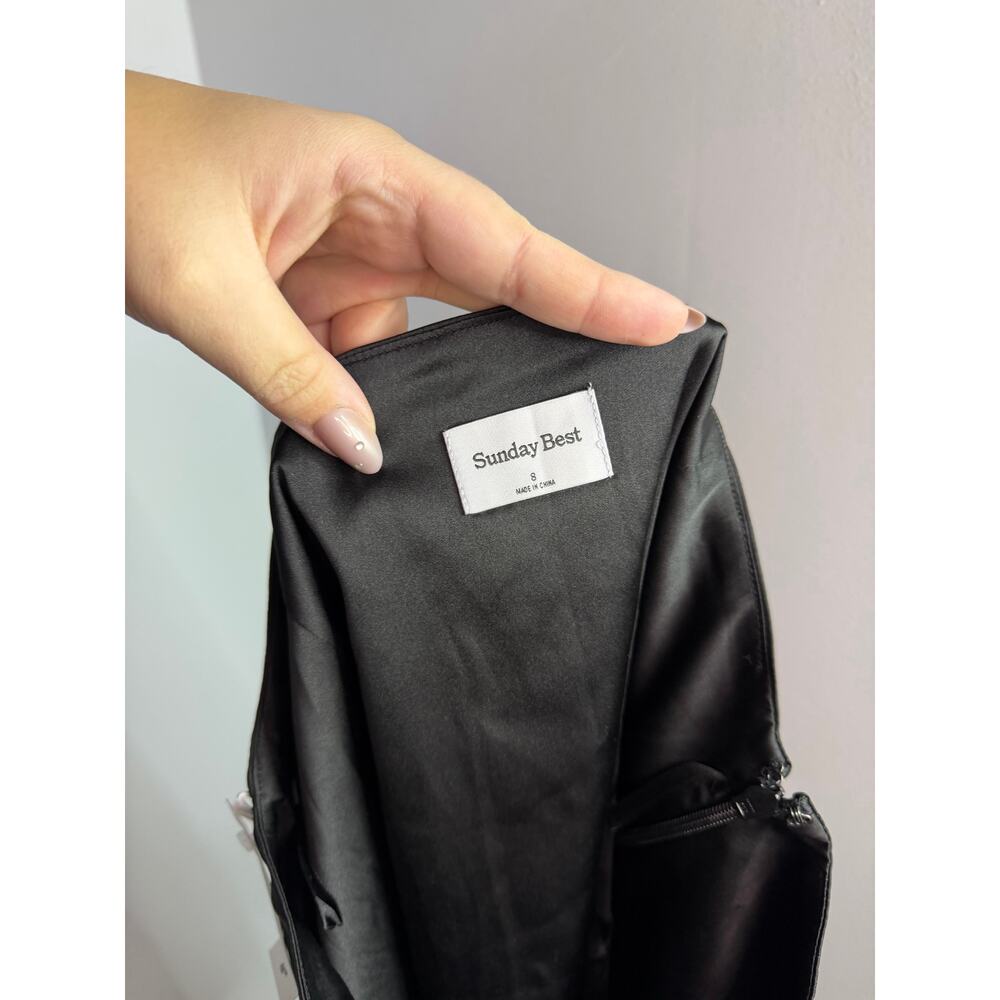 Sunday Best black mini skirt size 8 waist is 15 inches laying flat NWT MSRP $48 - Picture 3 of 7